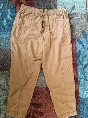 Old Navy Khaki Drawstring Joggers
